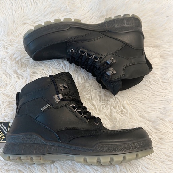 NEW $275 ECCO Men’s Track 25 Black leather GoreTec Hiking Boot size EU 42 US 8.5 - Picture 6 of 8